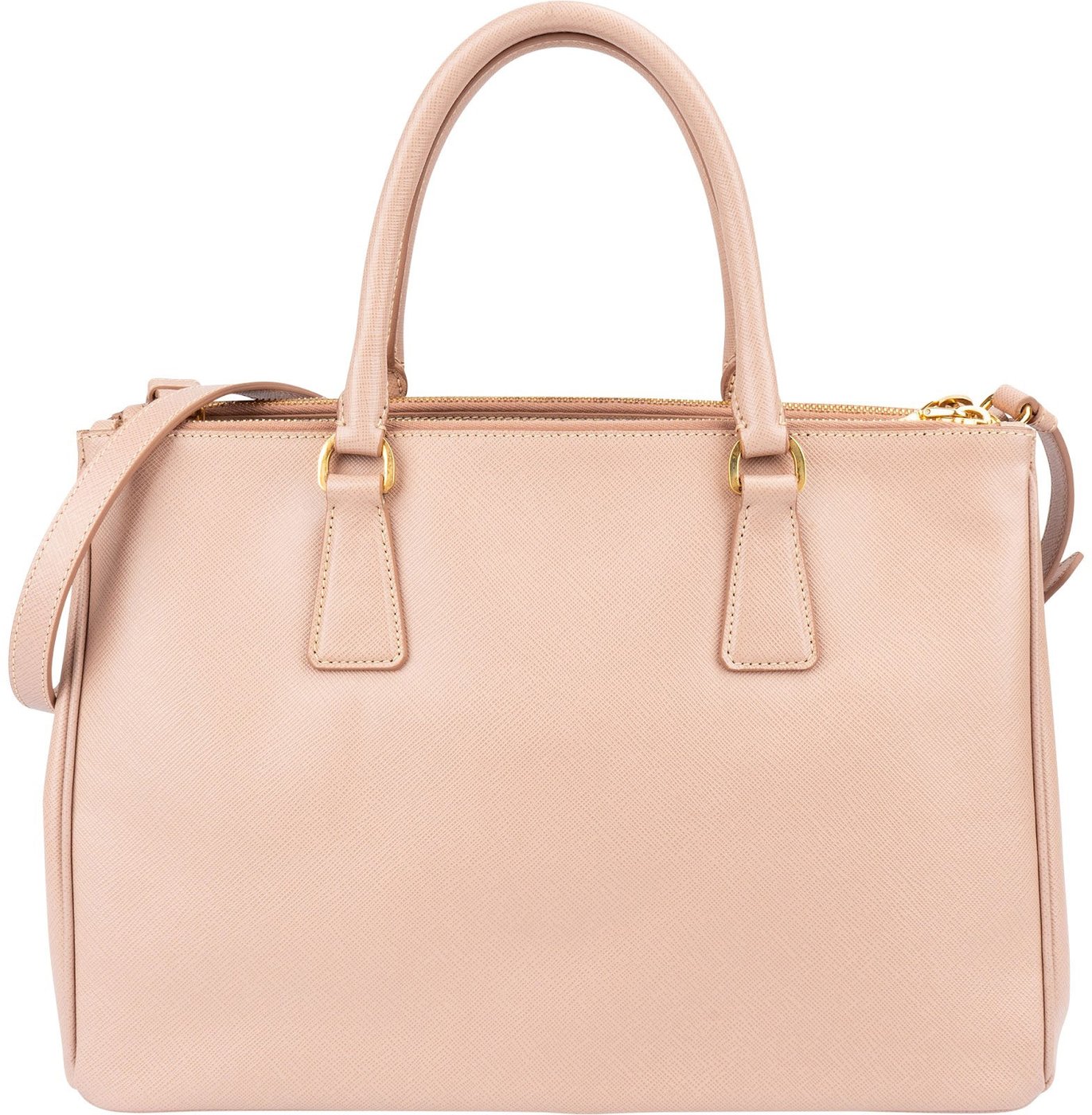 Prada Pink Saffiano Leather Galleria Tote Handbag