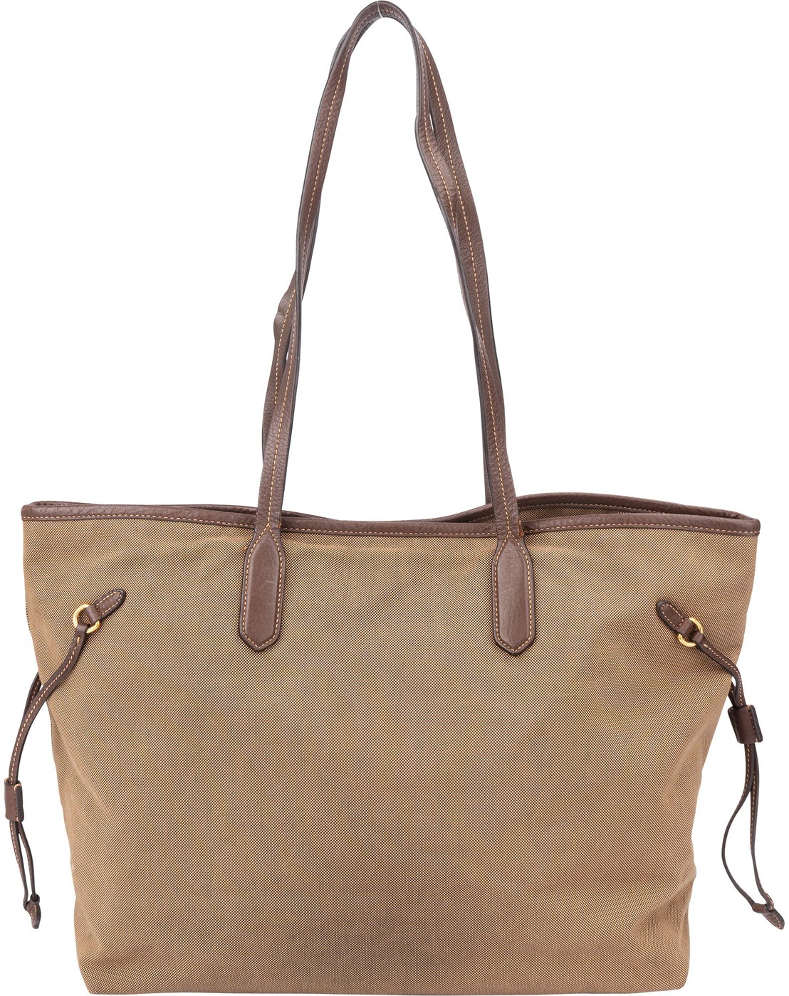 Prada Brown Jacquard City Shoulder Bag