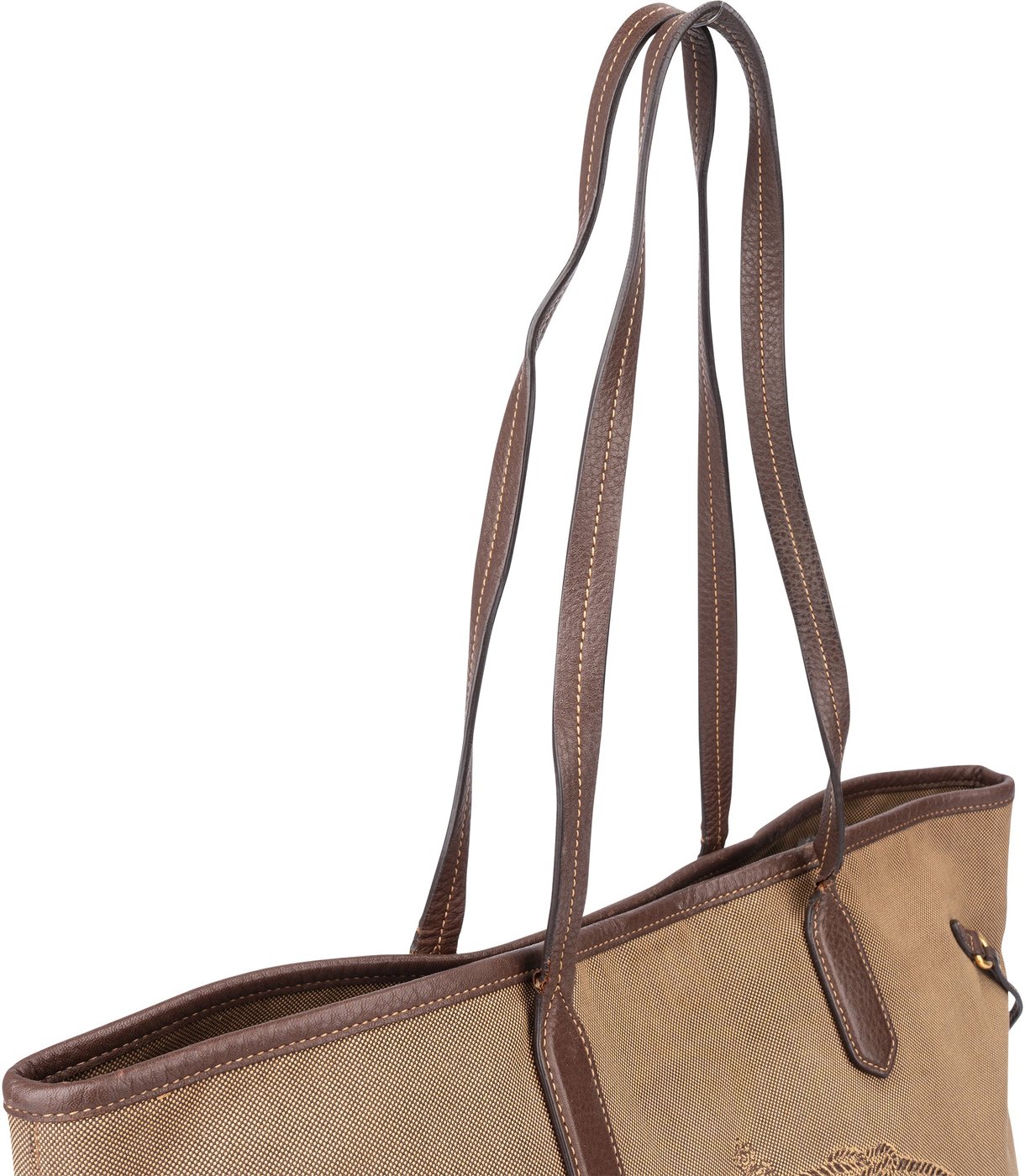 Prada Brown Jacquard City Shoulder Bag