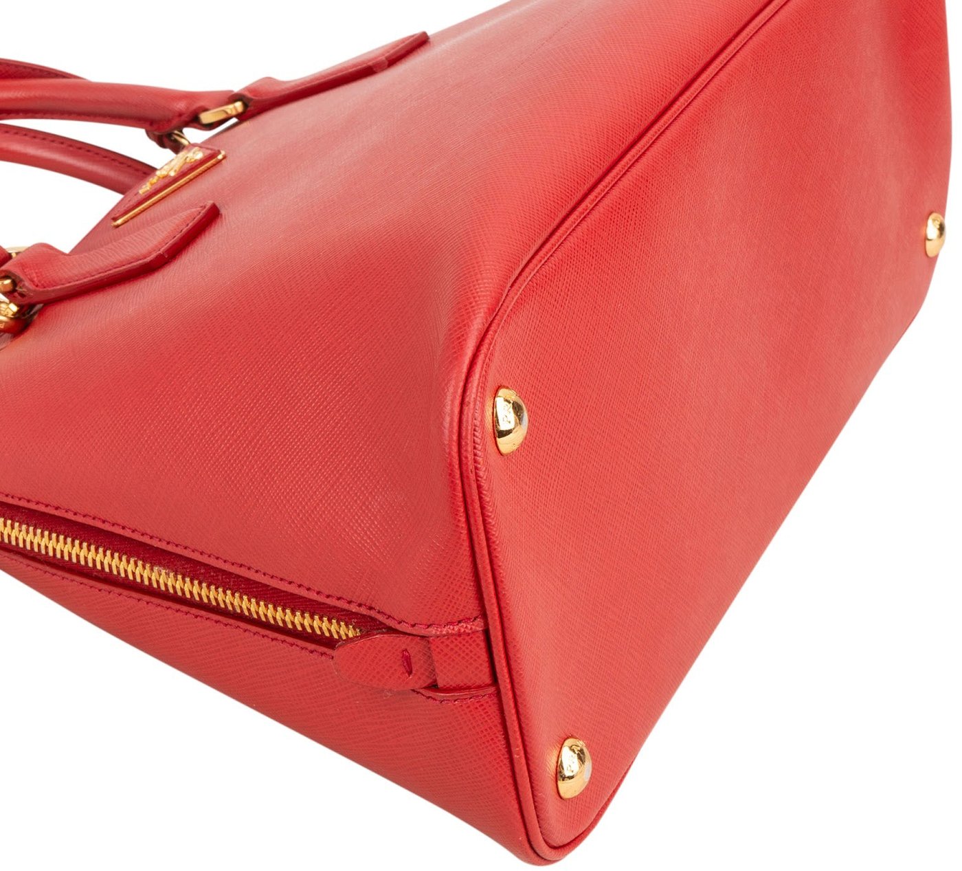 Prada Red Saffiano Leather Promenade Handbag