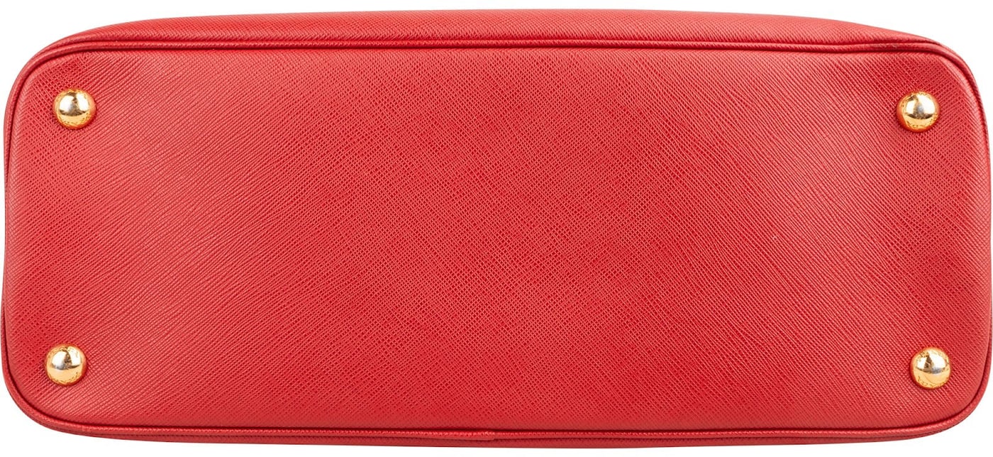 Prada Red Saffiano Leather Promenade Handbag