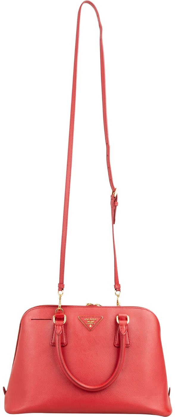 Prada Red Saffiano Leather Promenade Handbag
