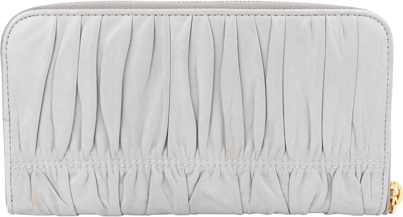 Prada Nappa Gaufre Zip Around Wallet
