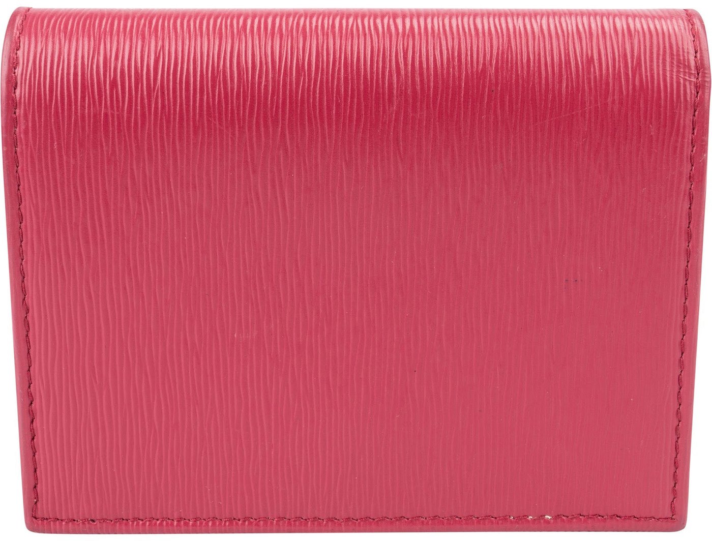 Prada Pink Vitello Move Bifold Compact Wallet