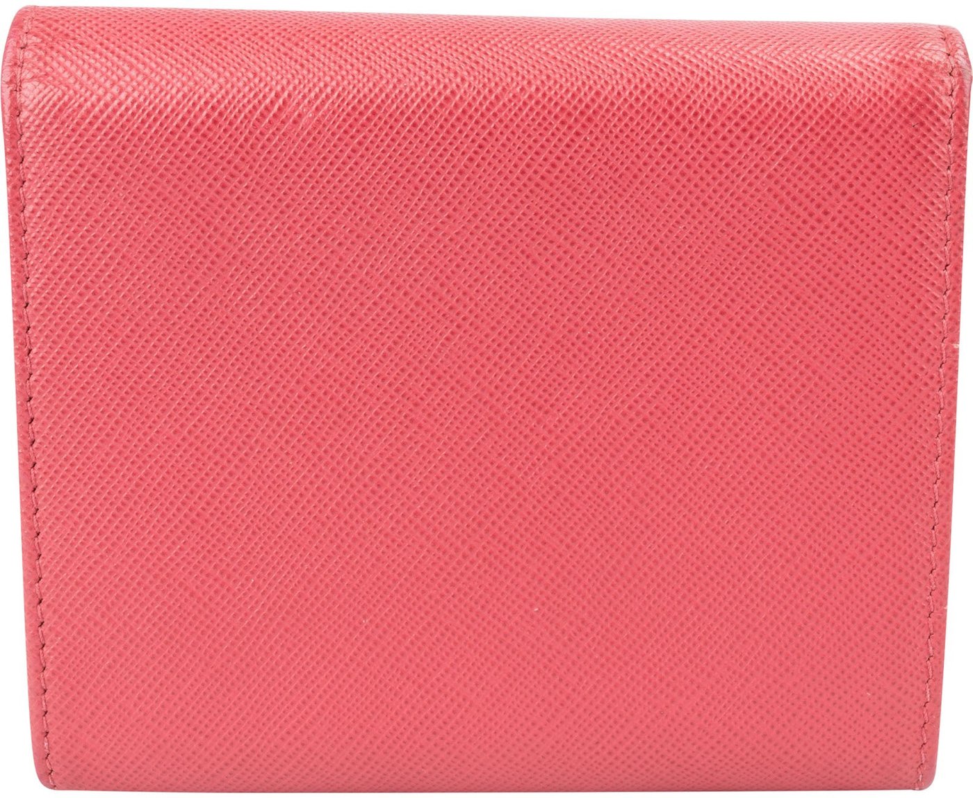Prada Pink Saffiano Leather Small Wallet