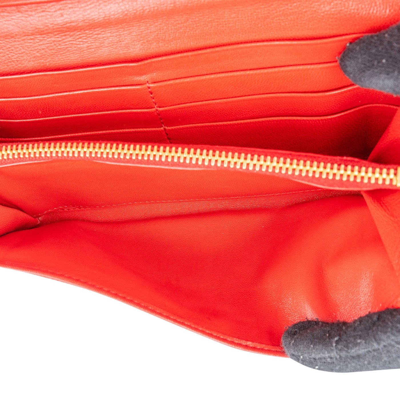 Prada Leather Face Continental Wallet