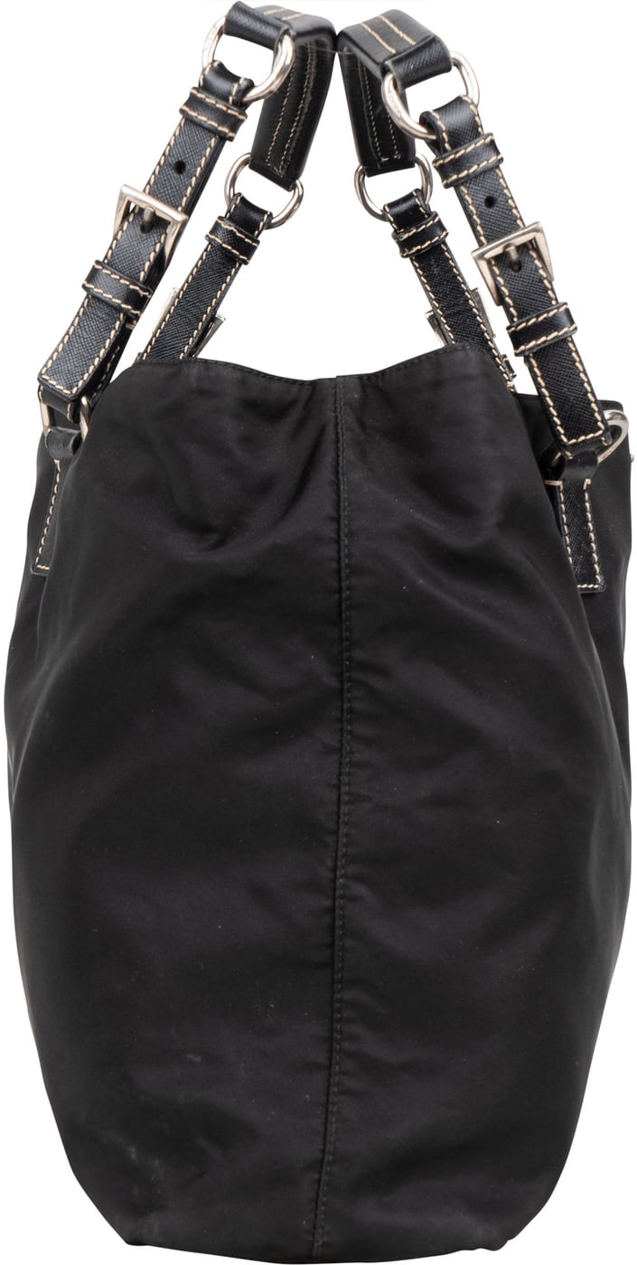 Prada Black Nylon Triangle Handbag