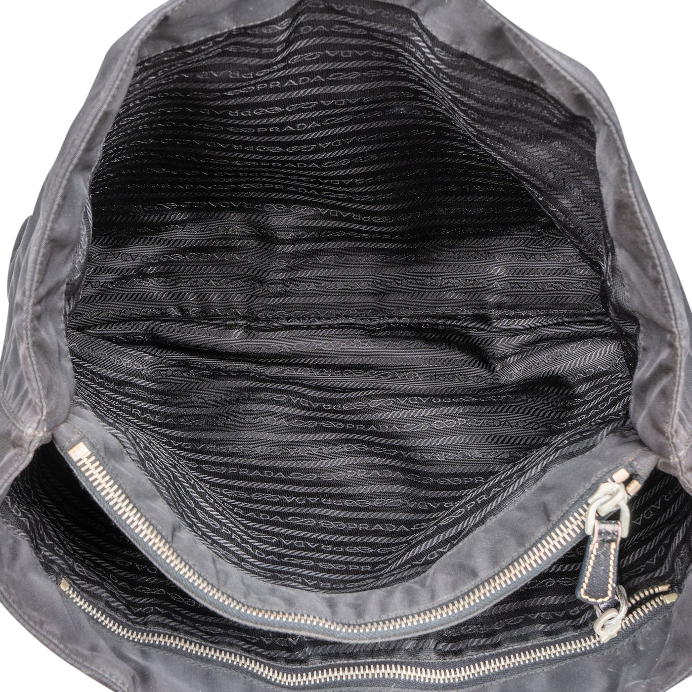Prada Black Nylon Triangle Handbag
