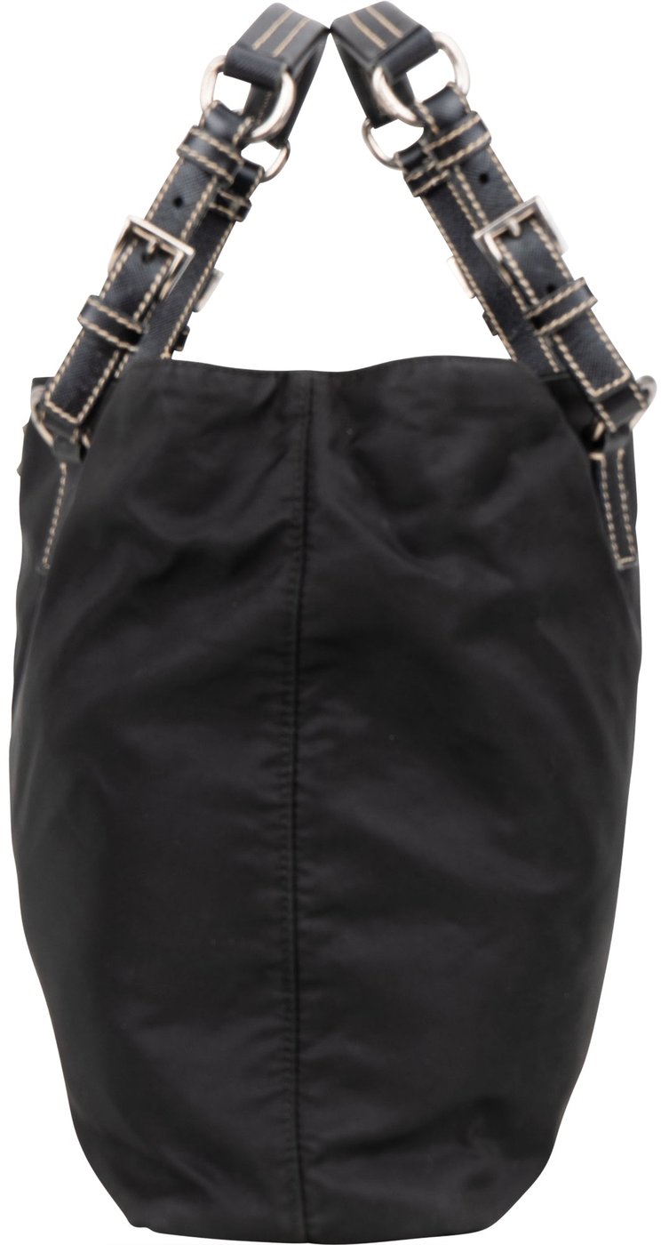 Prada Black Nylon Triangle Handbag