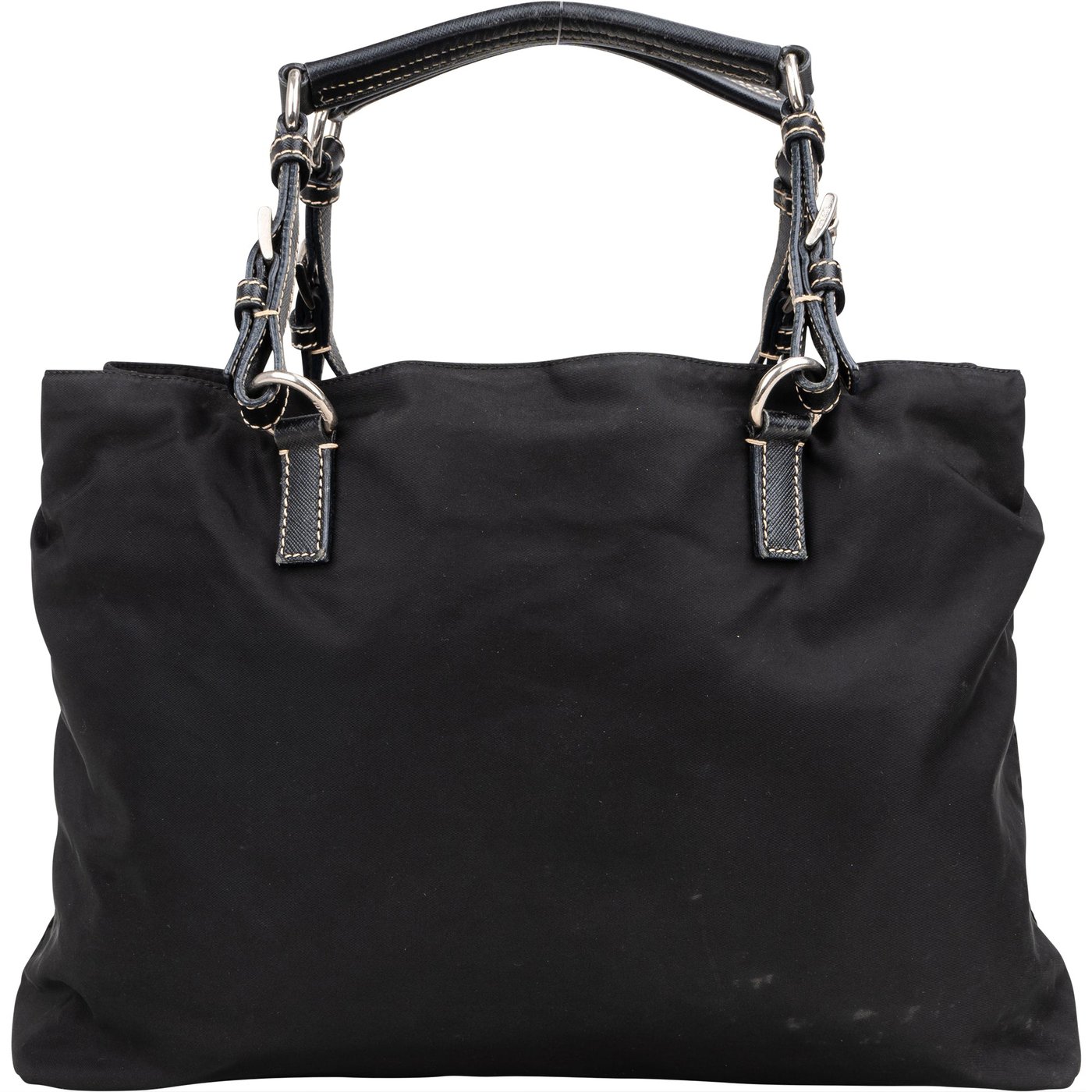 Prada Black Nylon Triangle Handbag