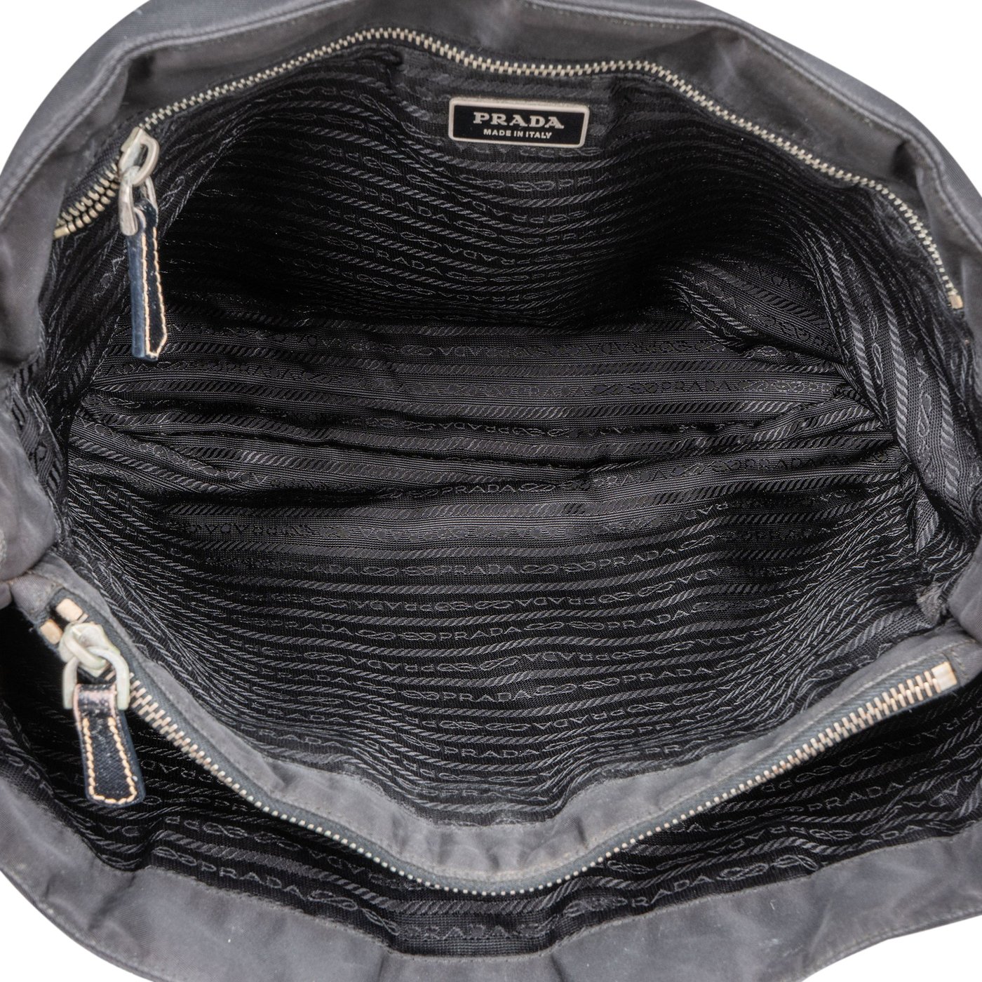 Prada Black Nylon Triangle Handbag