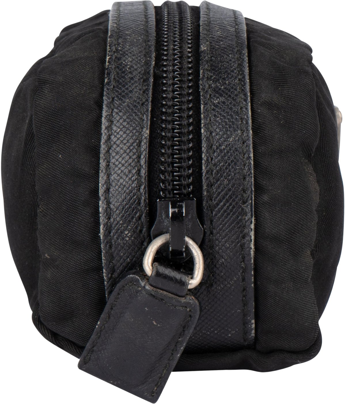 Prada Black Nylon Triangle Pouch