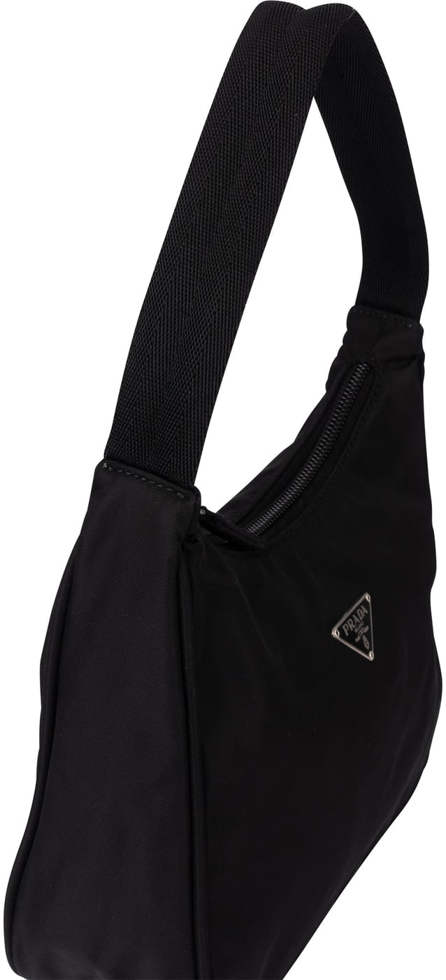 Prada Black Nylon Triangle Vintage Re-Edition Handbag
