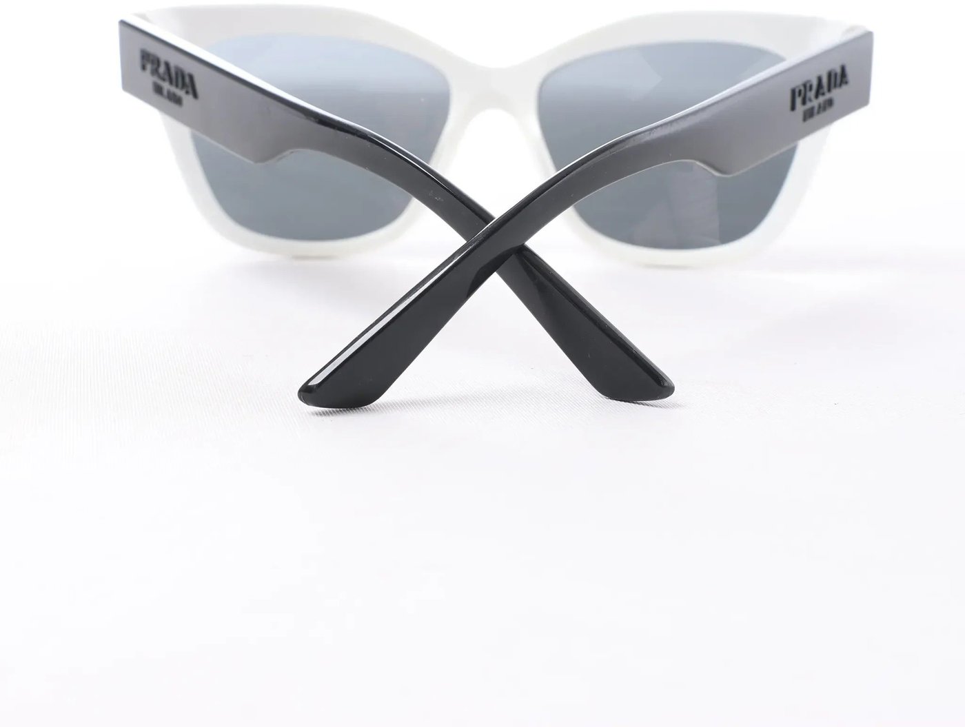 Prada SPR 23X Sunglasses in Black/White