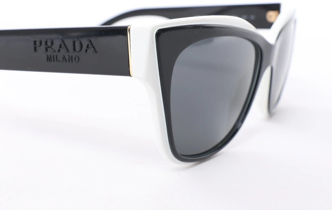 Prada SPR 23X Sunglasses in Black/White