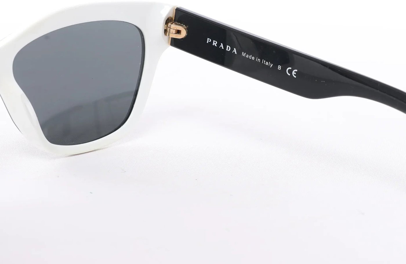 Prada SPR 23X Sunglasses in Black/White
