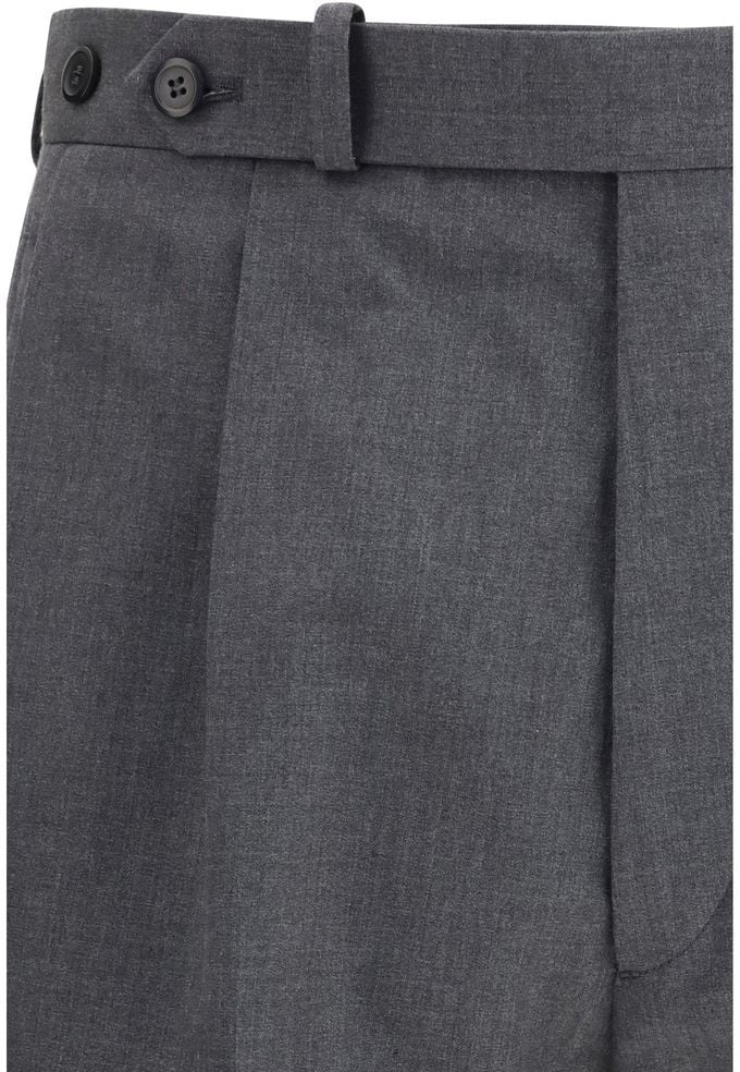 Prada Gray Wool Oves Aries Dress Pants