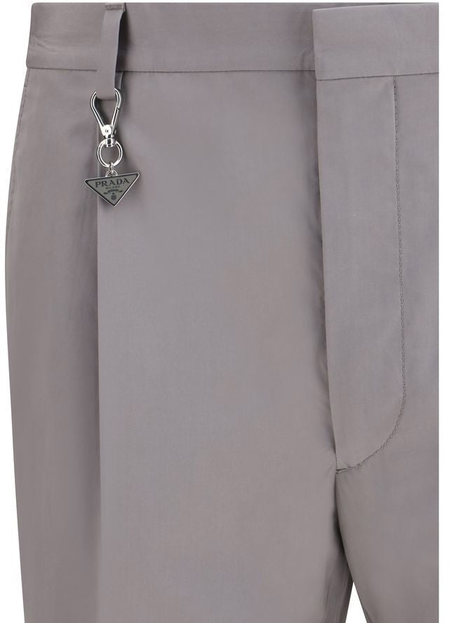 Prada Gray Cotton Dress Pants