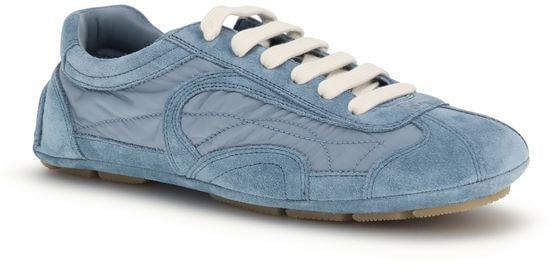 Prada Blue Lamb Ovis Aries Athletic Sneakers