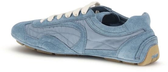 Prada Blue Lamb Ovis Aries Athletic Sneakers