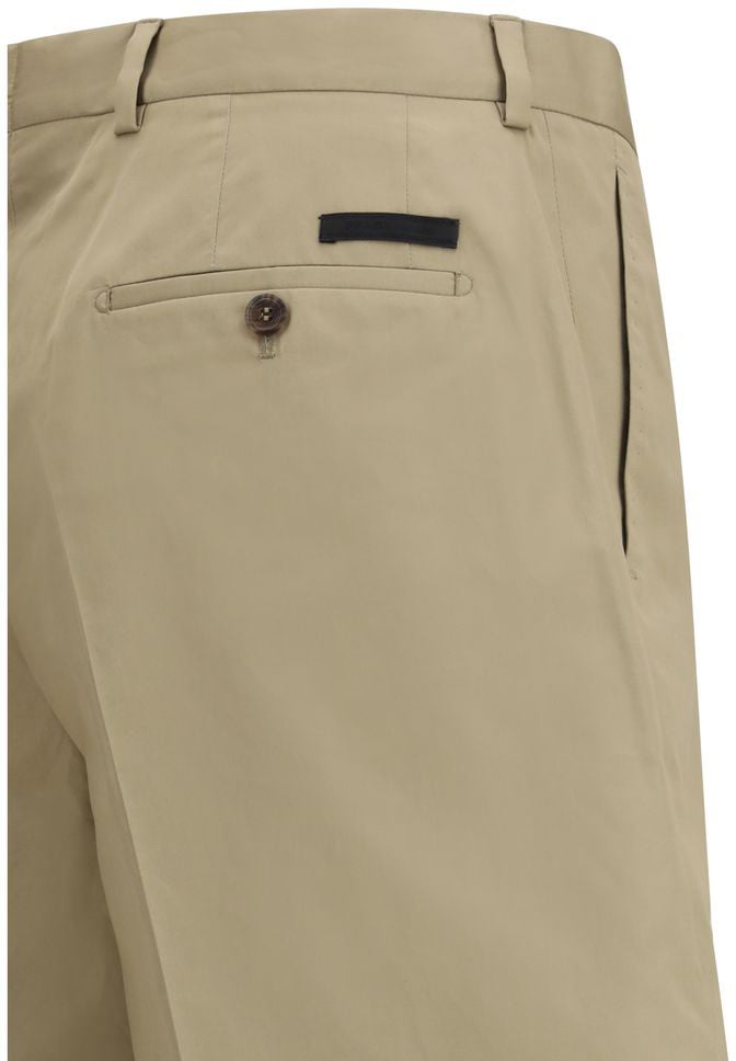 Prada Beige Cotton Bermuda Shorts
