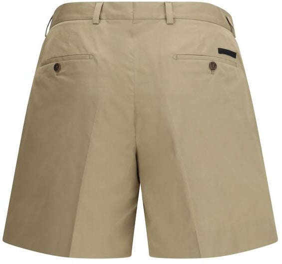 Prada Beige Cotton Bermuda Shorts