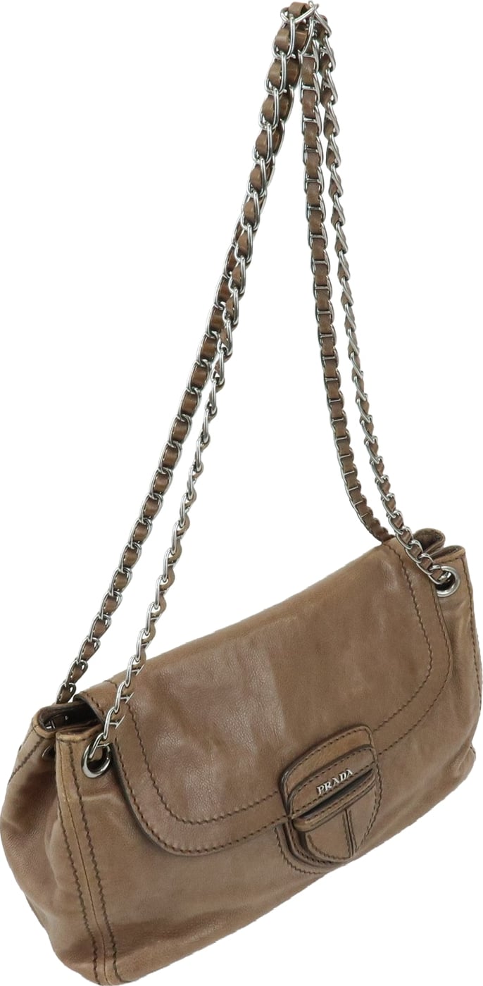 Prada Chain Flap Leather