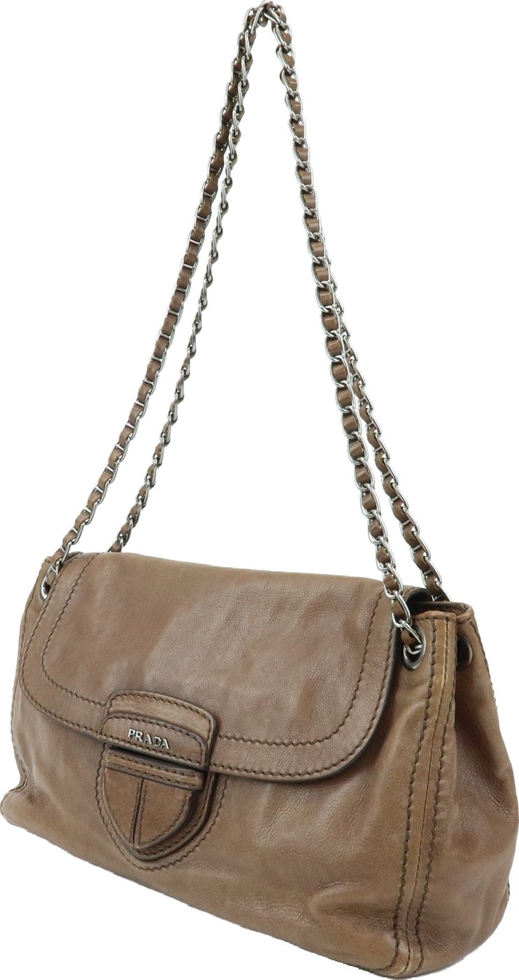 Prada Chain Flap Leather