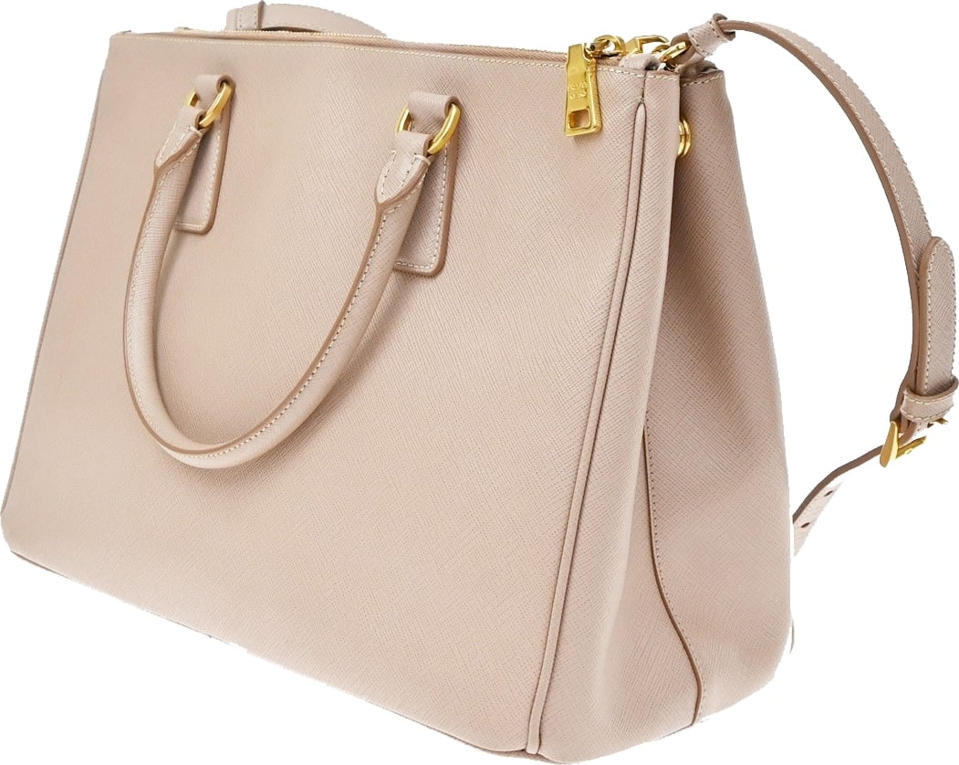 Prada Double Zip Lux Saffiano Leather Medium