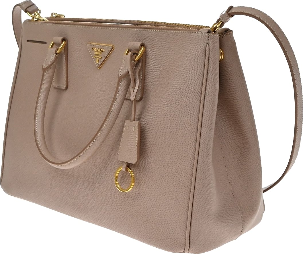 Prada Double Zip Lux Saffiano Leather Medium