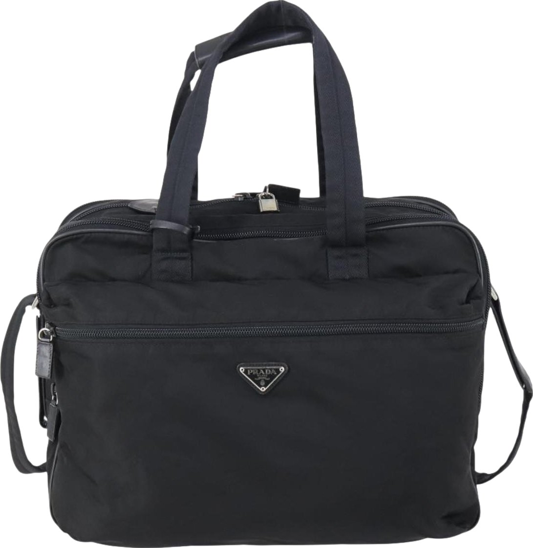 Prada Porta Computer Tessuto and Saffiano Leather Medium