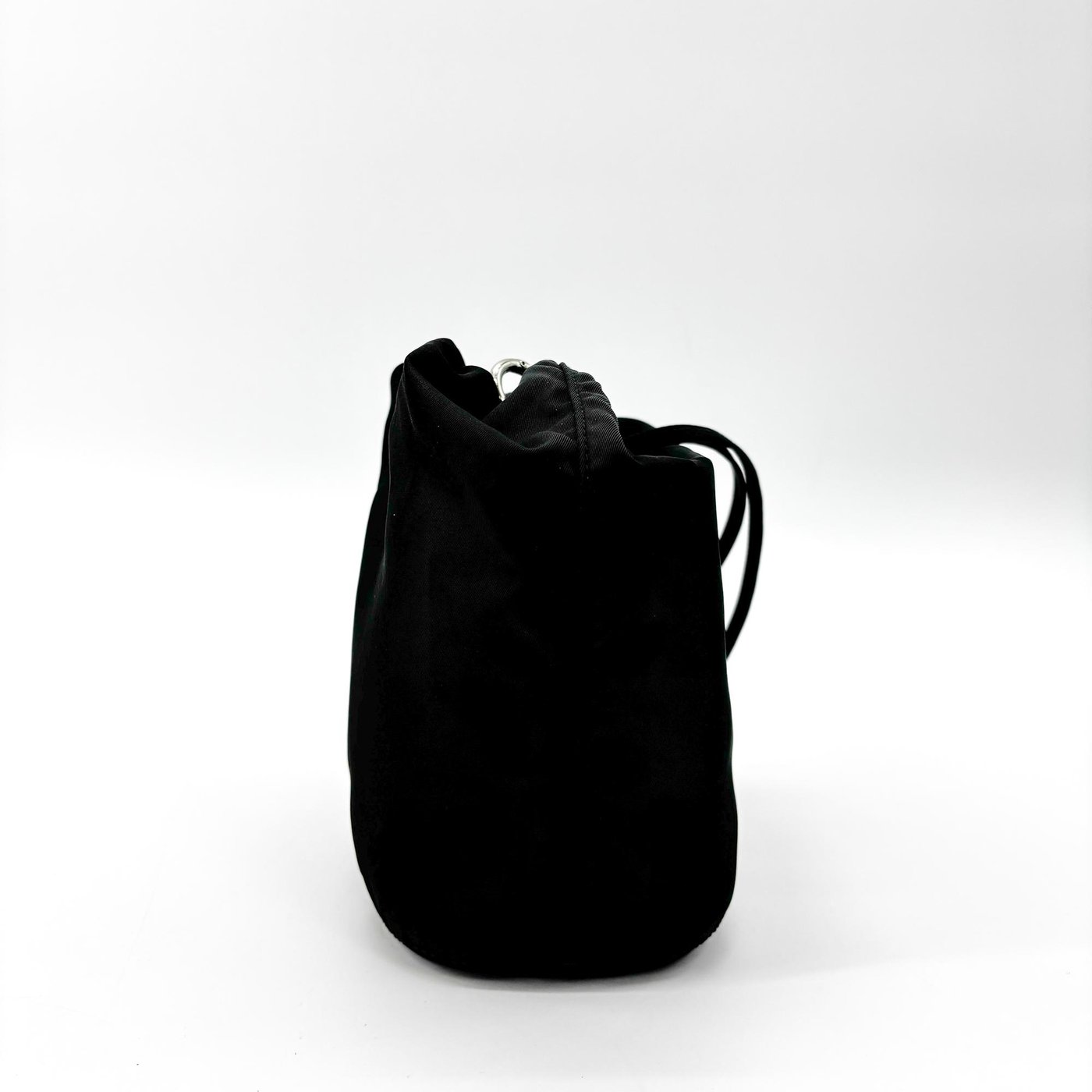 Prada Vela Drawstring Bucket Tessuto Small