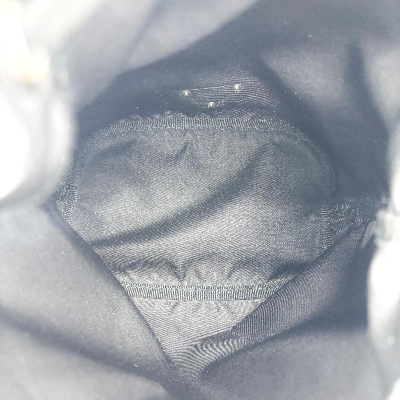 Prada Vela Drawstring Bucket Tessuto Small
