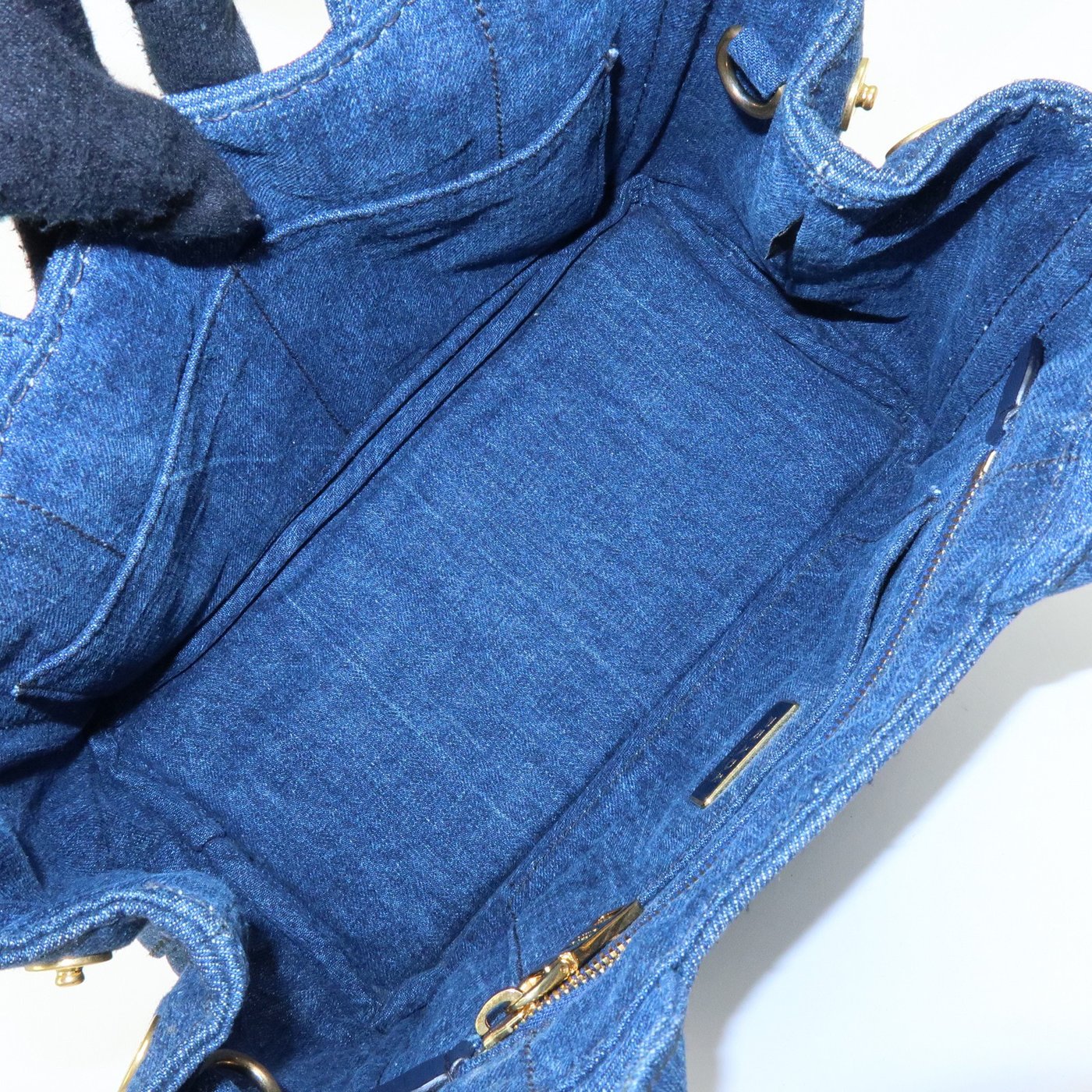 Prada Canapa Convertible Denim Medium