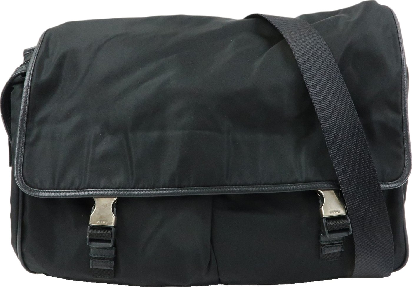 Prada Buckle Messenger Tessuto Medium