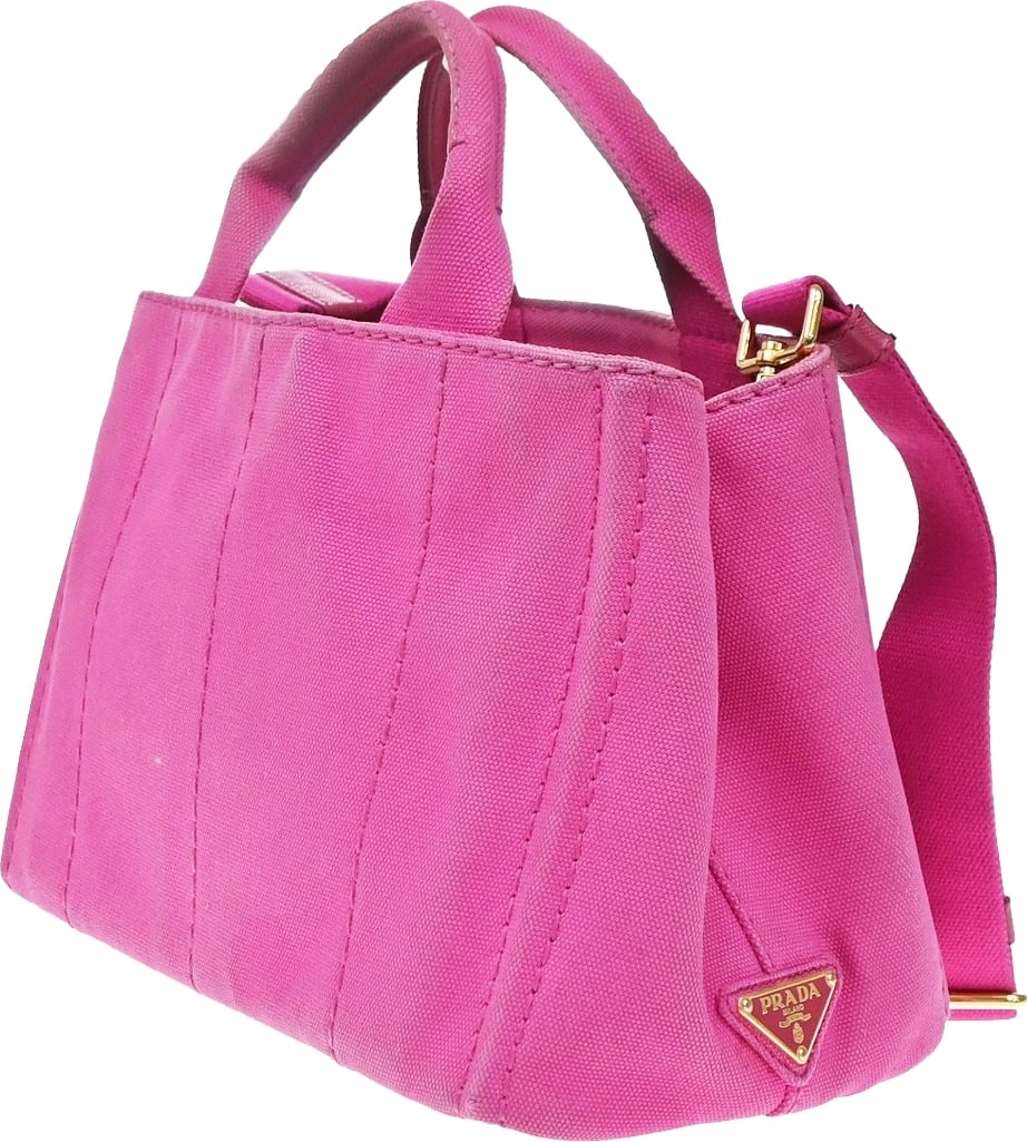 Prada Canapa Open Tote Canvas