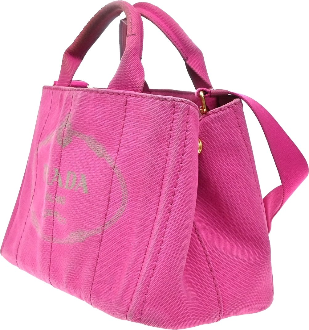Prada Canapa Open Tote Canvas