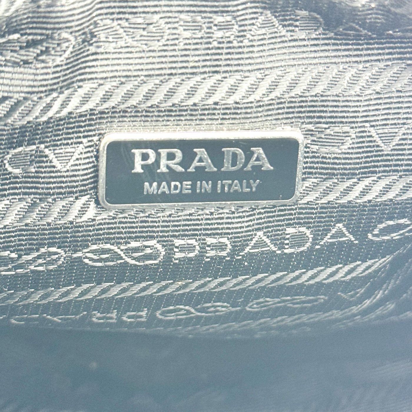Prada Triangle Logo Zip Leather Small