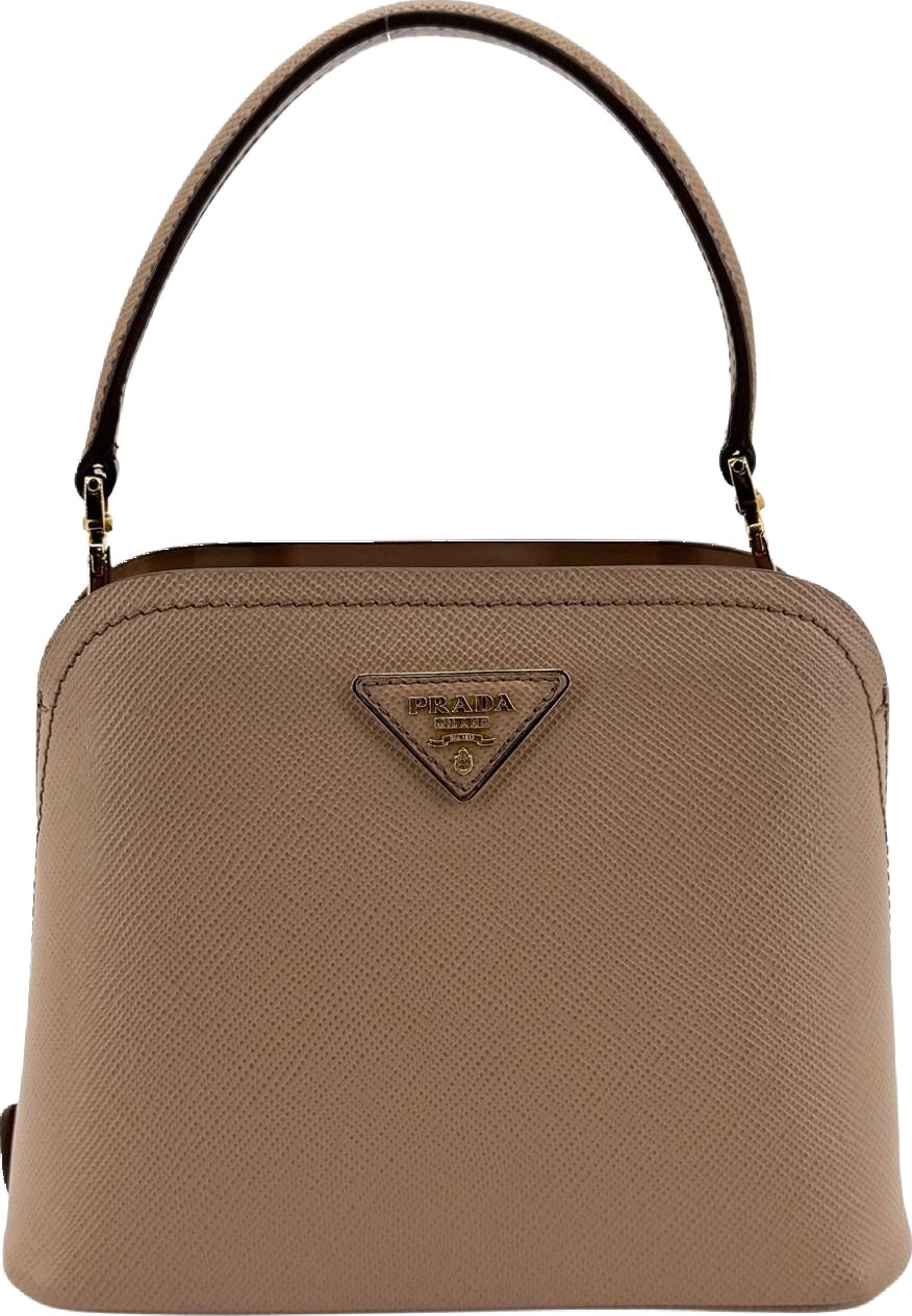 Prada Matinee Top Handle Saffiano Leather Micro