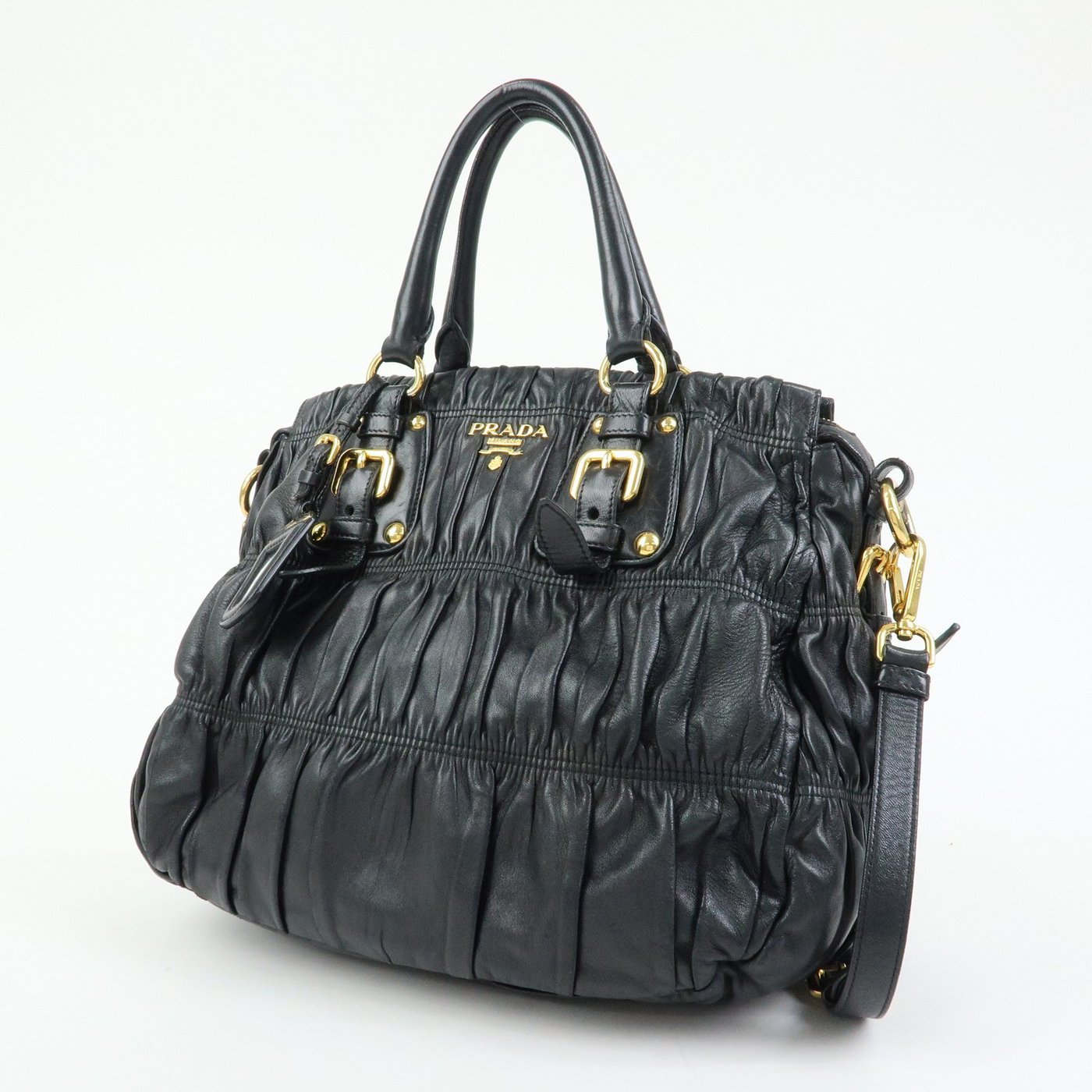 Prada Gaufre Convertible Nappa Leather Large