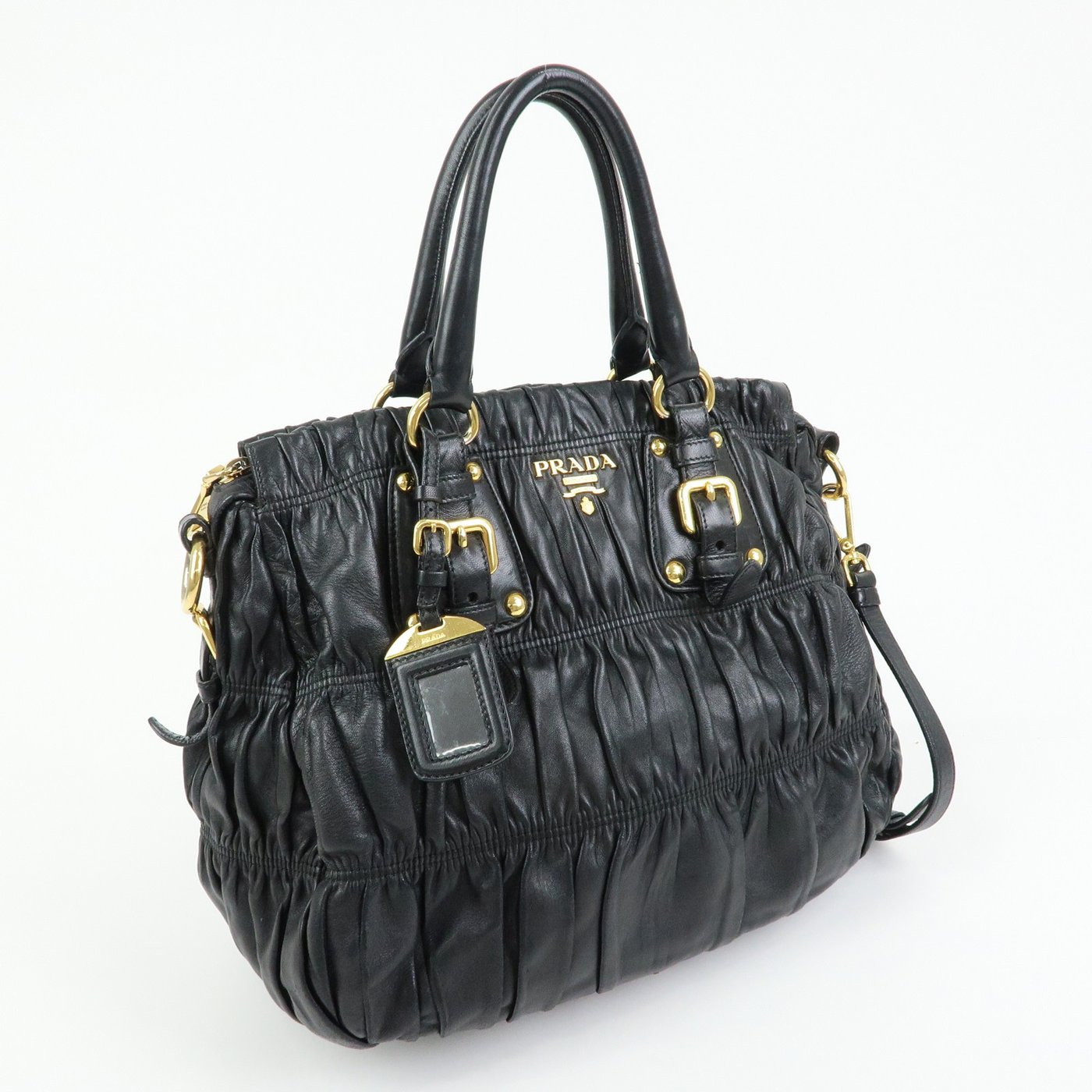 Prada Gaufre Convertible Nappa Leather Large