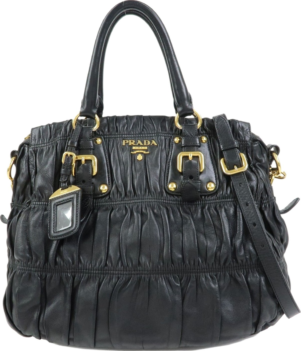 Prada Gaufre Convertible Nappa Leather Large