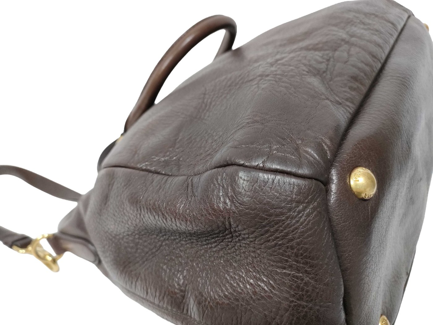 Prada Vitello Daino Convertible Tote Vitello Daino Medium