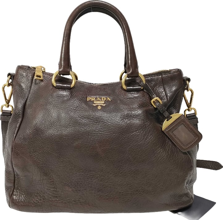 Prada Vitello Daino Convertible Tote Vitello Daino Medium