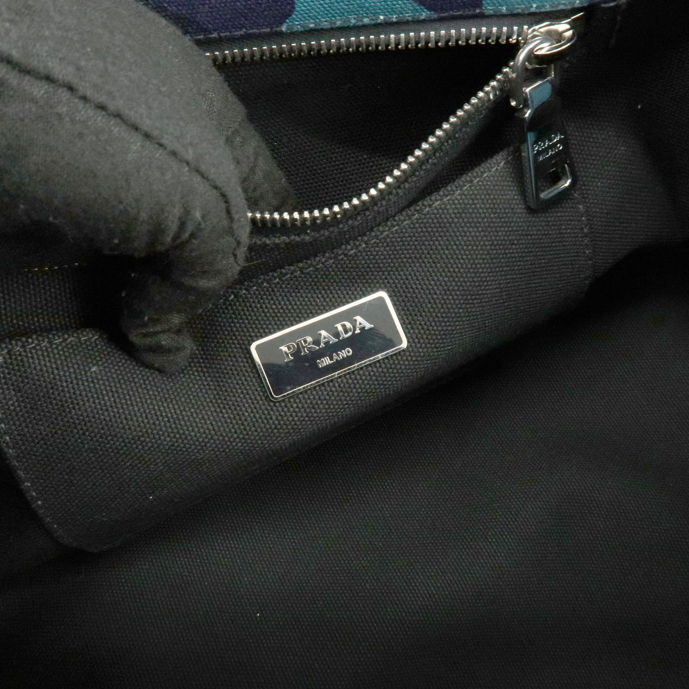 Prada Canapa Convertible Printed Canvas Large