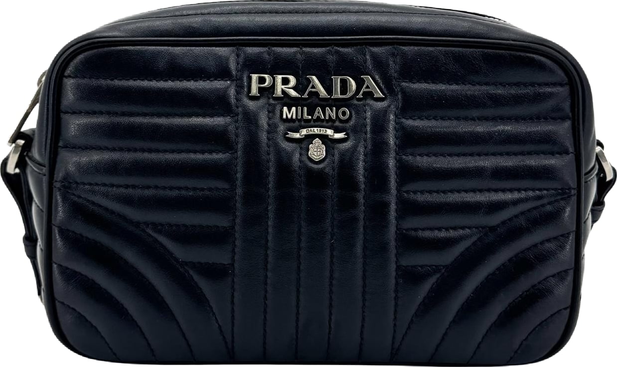 Prada Camera Diagramme Quilted Leather Small