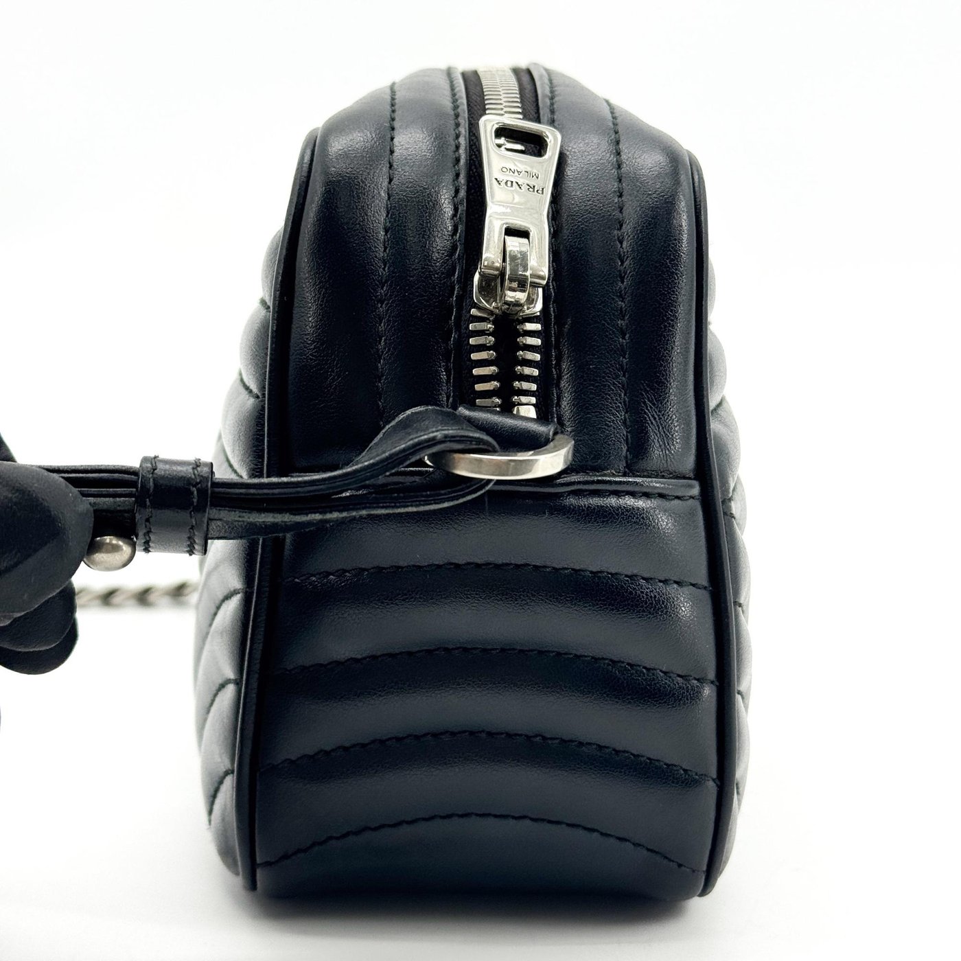 Prada Camera Diagramme Quilted Leather Small