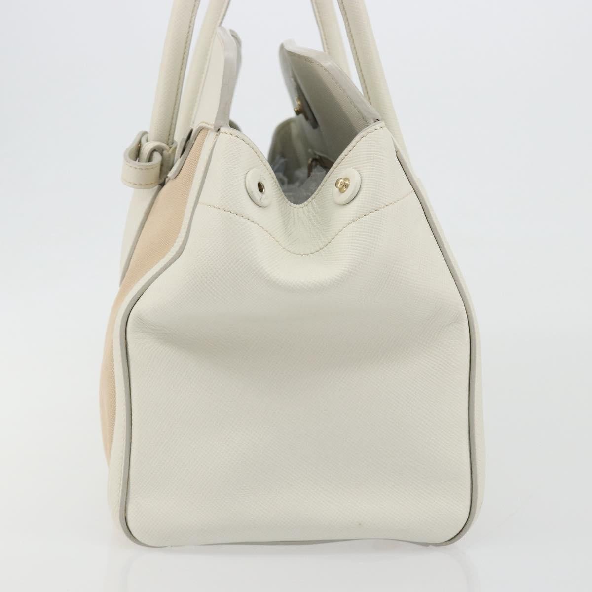 Prada Cuir Frame Convertible Canvas and Saffiano Leather Large