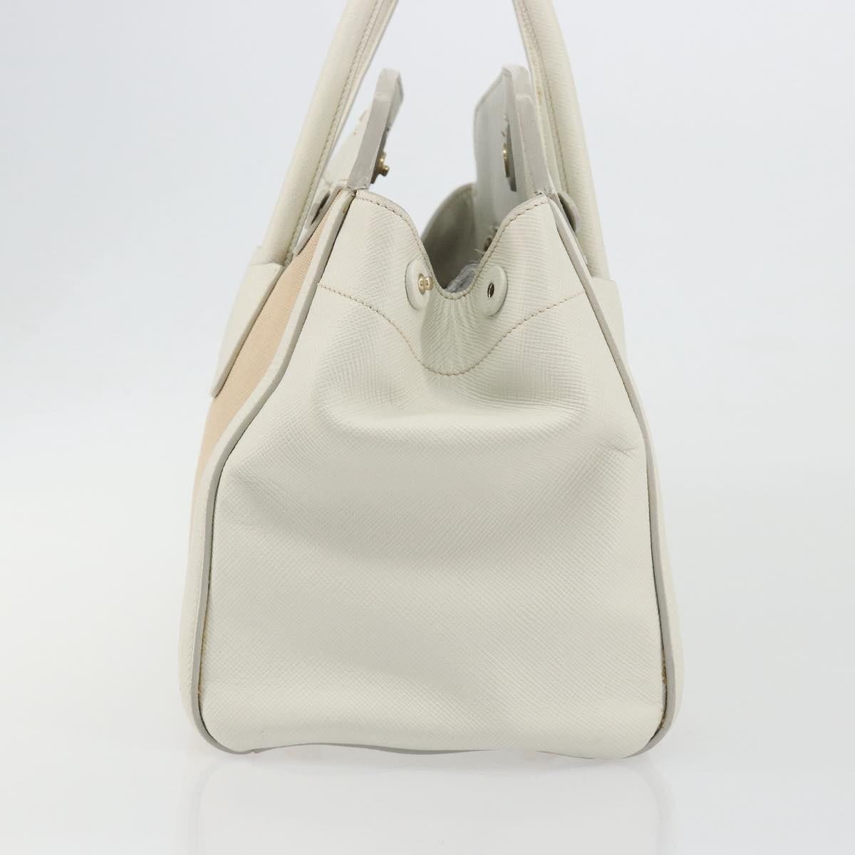 Prada Cuir Frame Convertible Canvas and Saffiano Leather Large