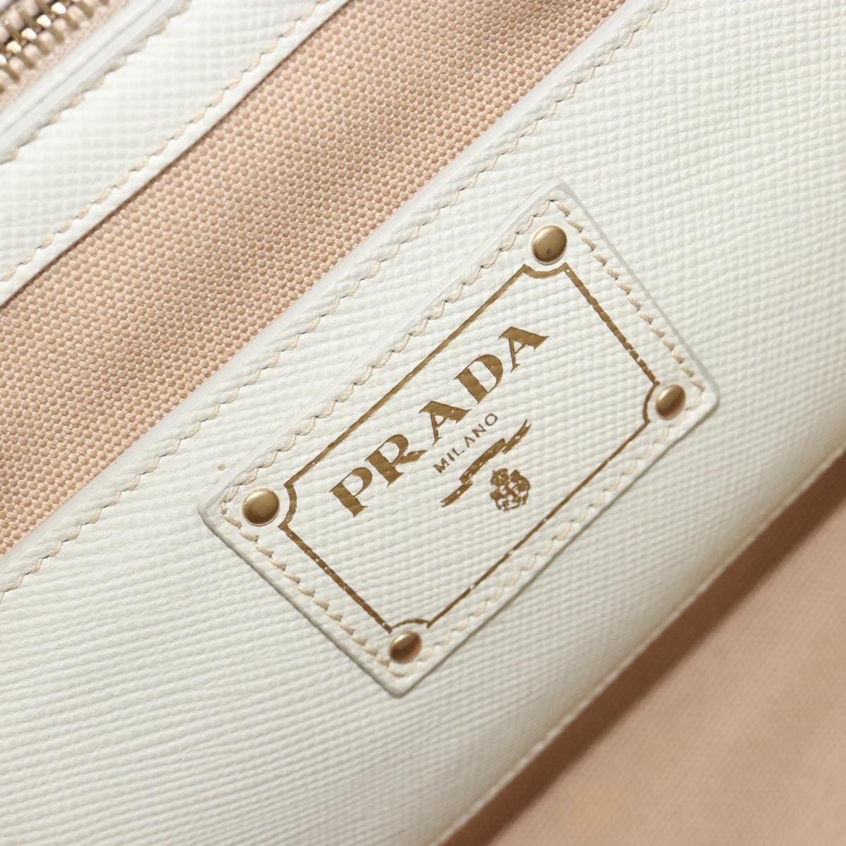 Prada Cuir Frame Convertible Canvas and Saffiano Leather Large
